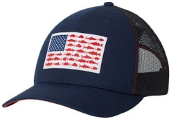 Columbia PFG Mesh Snap Back Fish Flag Ball Cap -go fishing columbia 183700 pfg mesh snap back fish flag ball cap 08048.1651234923